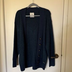 Abercrombie & Fitch Dark Blue Knit cardigan